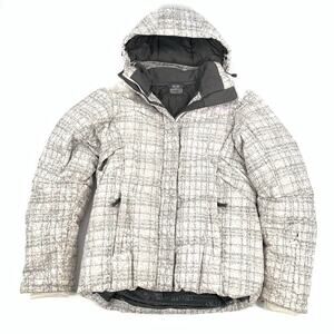 $350 Salomon Down Filled Insulated Snowboarding Skiing Jacket Coat Small Gray S